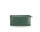 Kamila RFID Long Wallet Leaf Snap Holder Army Green